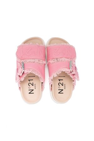 Embroidered-logo detail sandals N°21 KIDS | 7332201